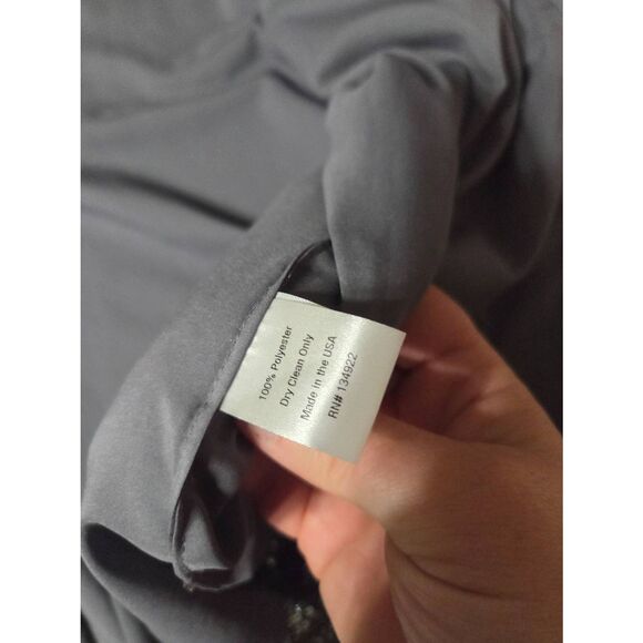 Emerson Fry Sequin Topper Jacket - GUNMETAL SEQUINS Sz M/L - Picture 4 of 6